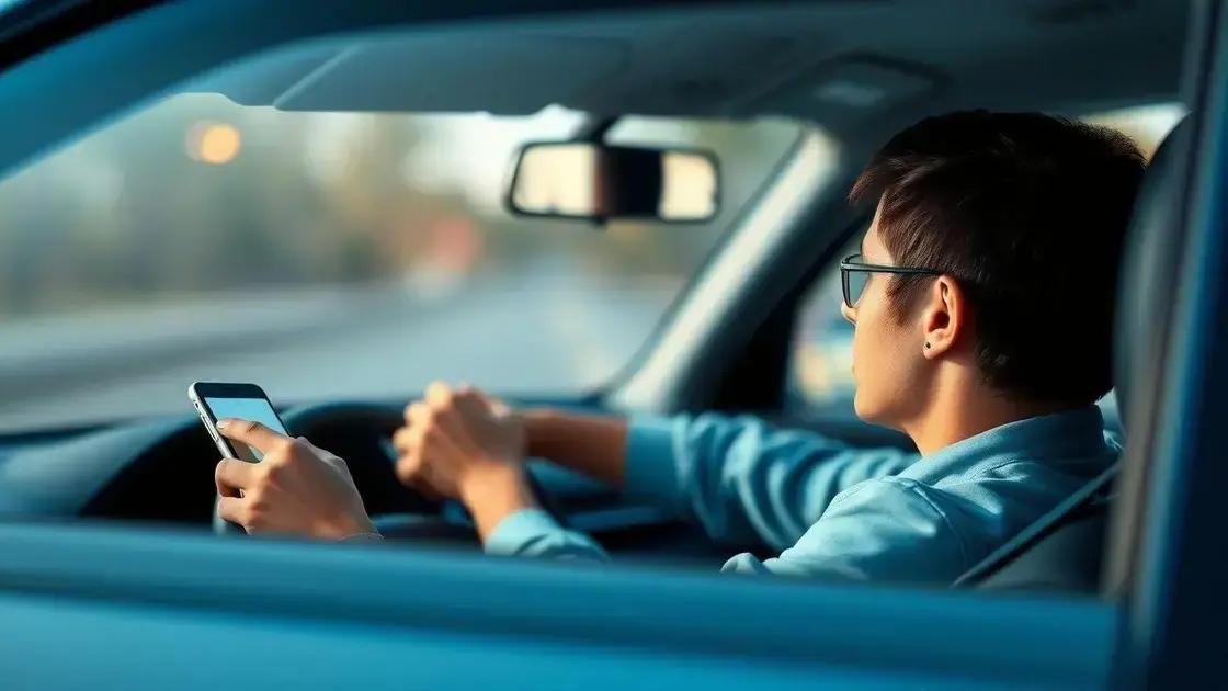 Como evitar distrações ao dirigir