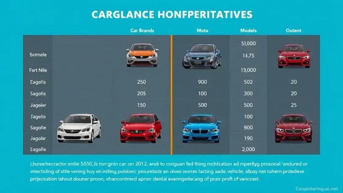 Comparação de desvalorização entre marcas e modelos