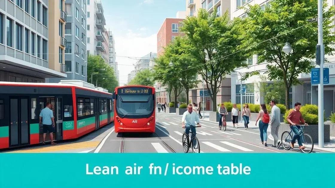 Benefícios da mobilidade sustentável para as cidades