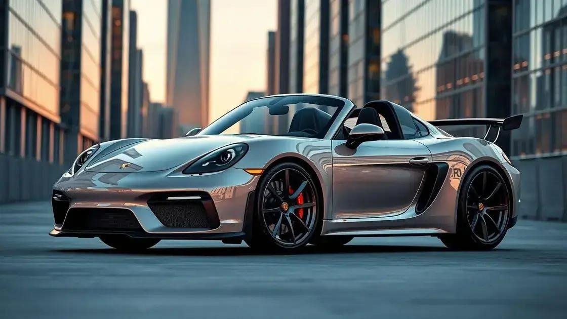 Design e características do Porsche 718 Spyder RS