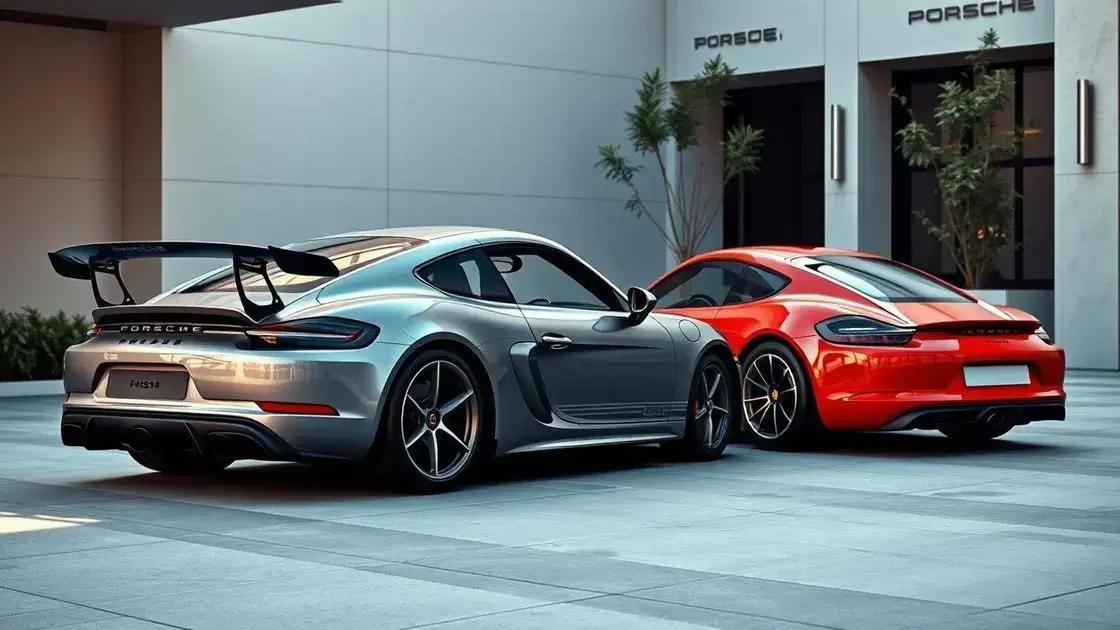 Comparação com outros modelos da Porsche