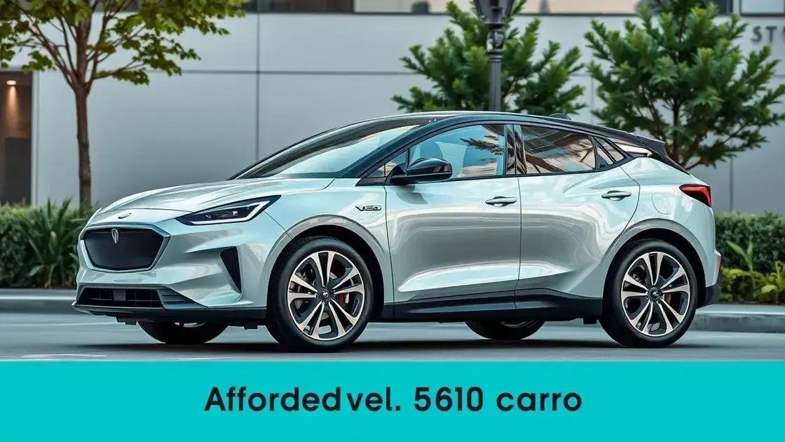 Vantagens de optar por carros elétricos acessíveis