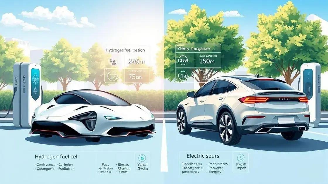 Comparação entre carros a hidrogênio e elétricos