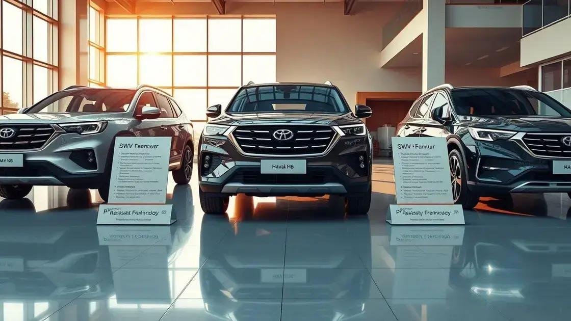 Comparativo: GWM Haval H6 vs competidores no mercado