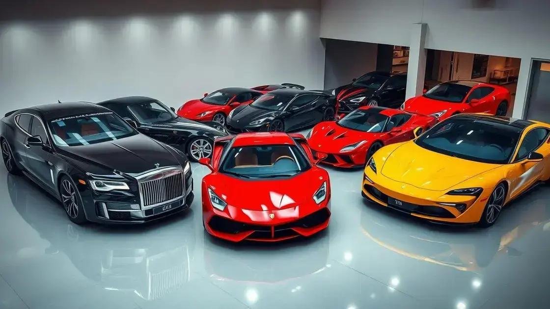 Principais marcas e modelos de carros luxo