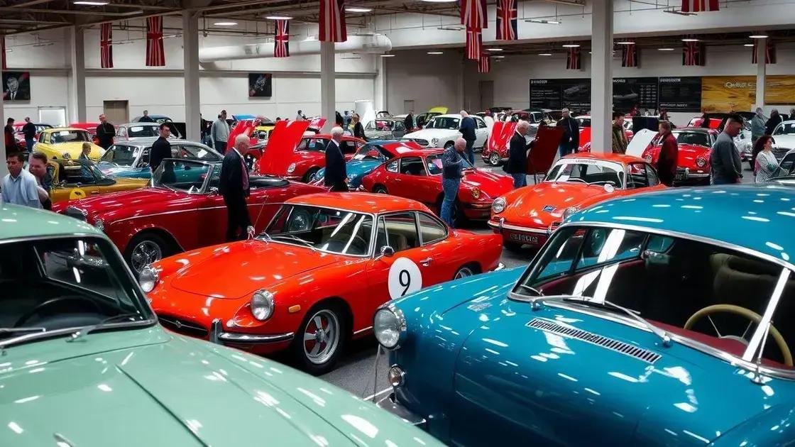 O papel de eventos e exposições na valorização de veículos