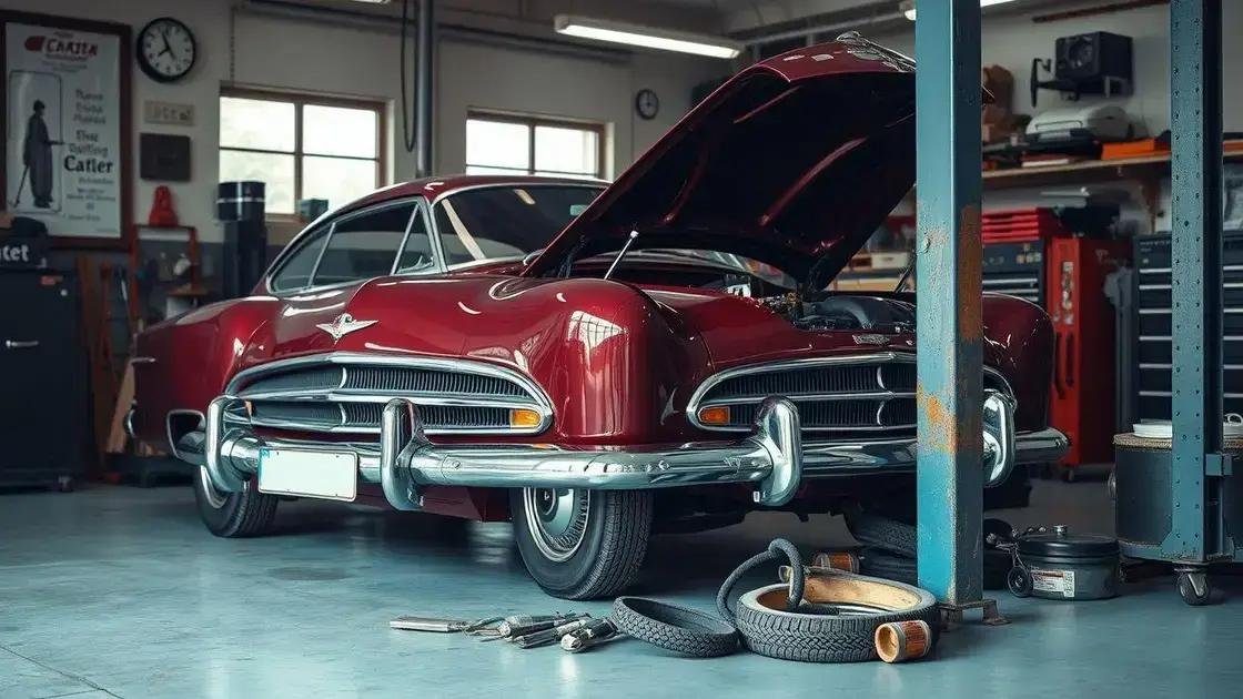 Importância da manutenção regular em veículos clássicos