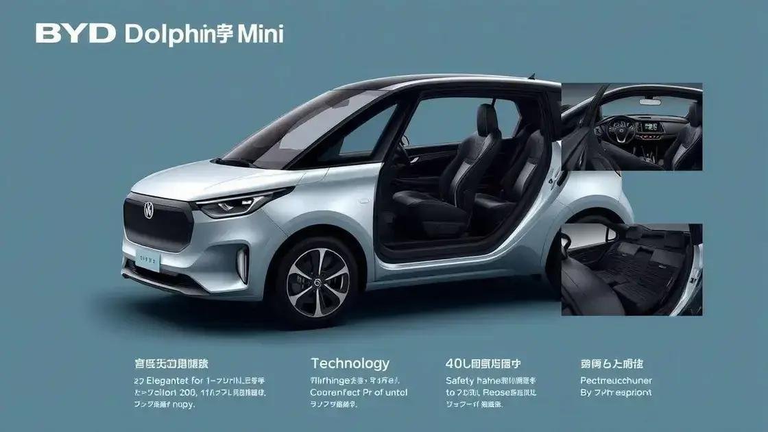 Principais características do BYD Dolphin Mini