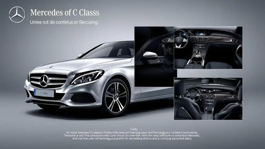 Diferenciais da Mercedes Classe C