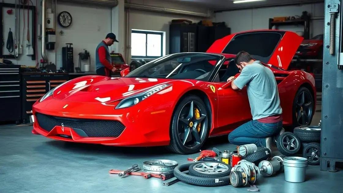 Manutenção e custos de uma Ferrari usada