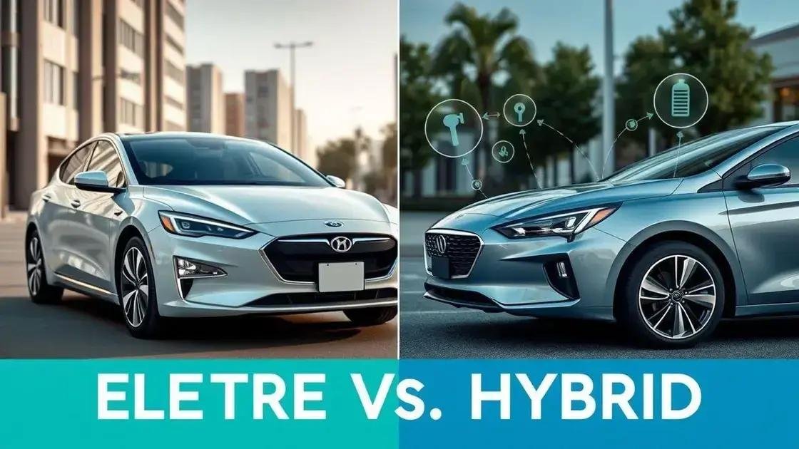 Diferências principais entre carros elétricos e híbridos