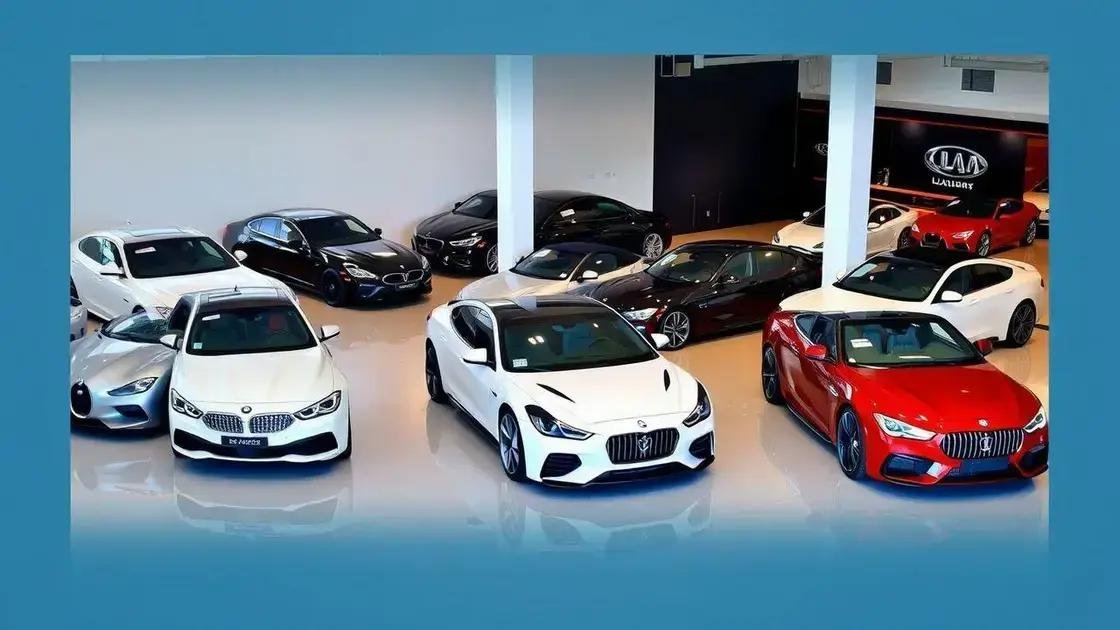 Onde encontrar carros de luxo seminovos à venda