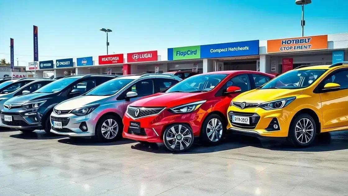 Principais modelos de hatch compactos no mercado