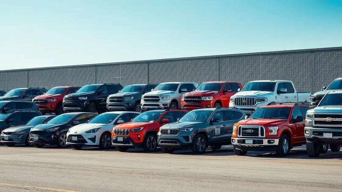 Comparação entre diferentes categorias de veículos