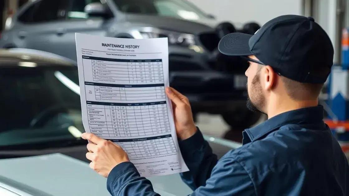 Importância do histórico de manutenção