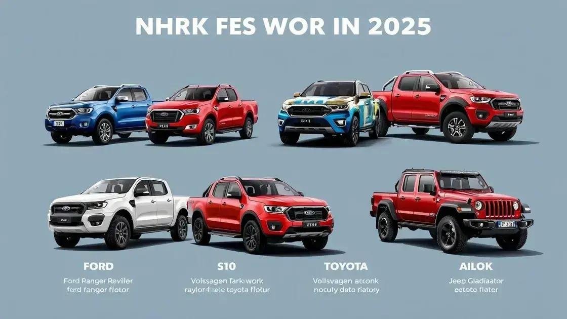 Comparativo das melhores picapes para trabalho em 2025