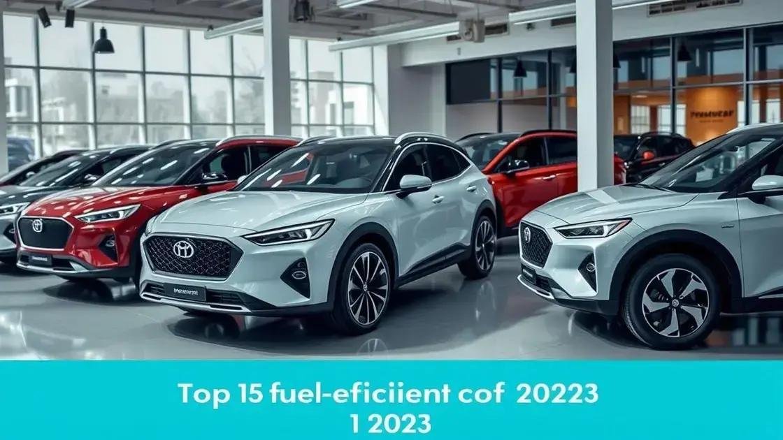 Principais modelos de carros econômicos em 2023