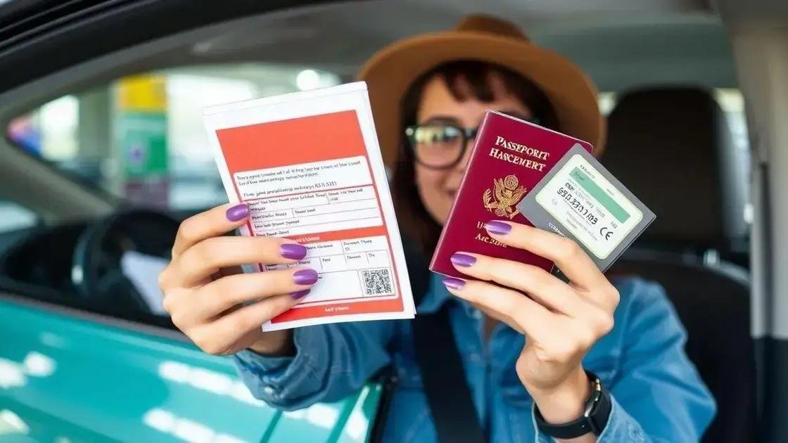 Documentos essenciais para alugar um carro no exterior