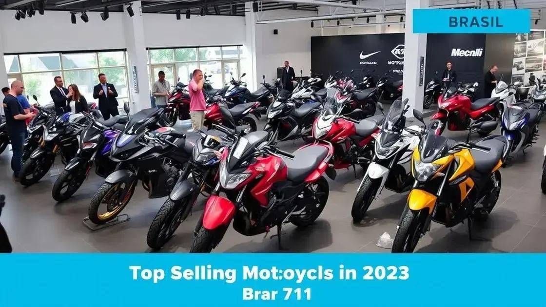 Modelos de motos mais vendidos