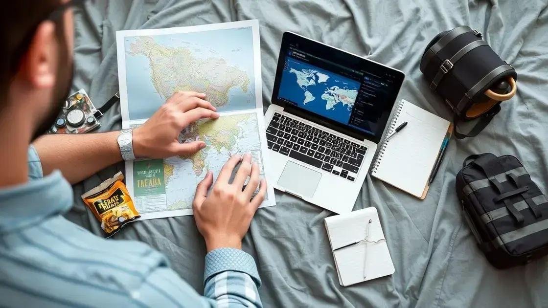 Dicas para organização e planejamento da viagem