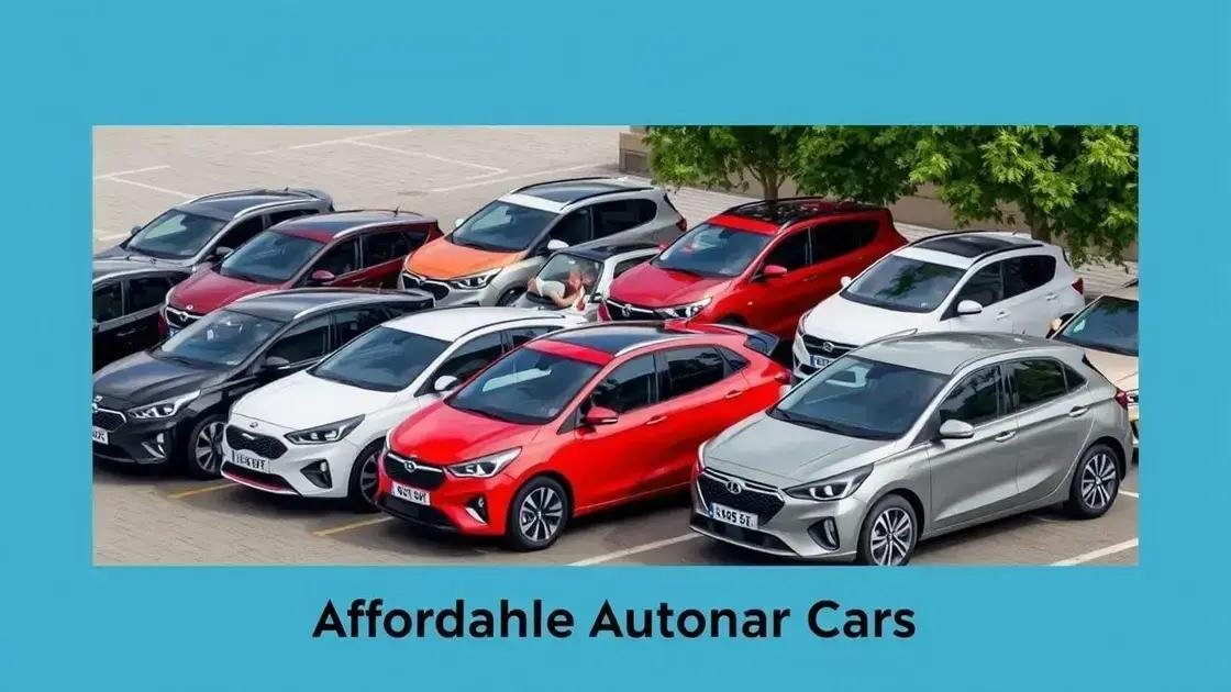 Os modelos de carro automático mais baratos disponíveis no mercado