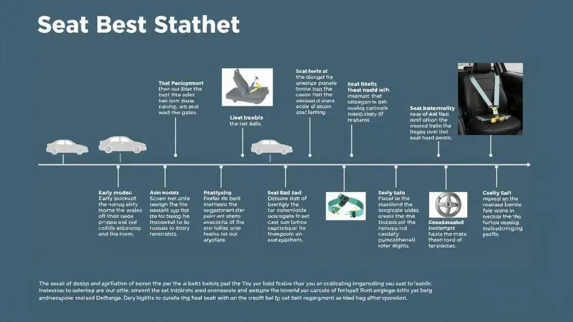 Evolução do design e funcionalidade do cinto de segurança