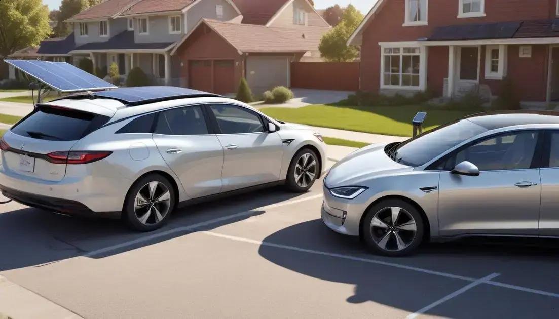 Comparativo: carro solar vs elétrico convencional